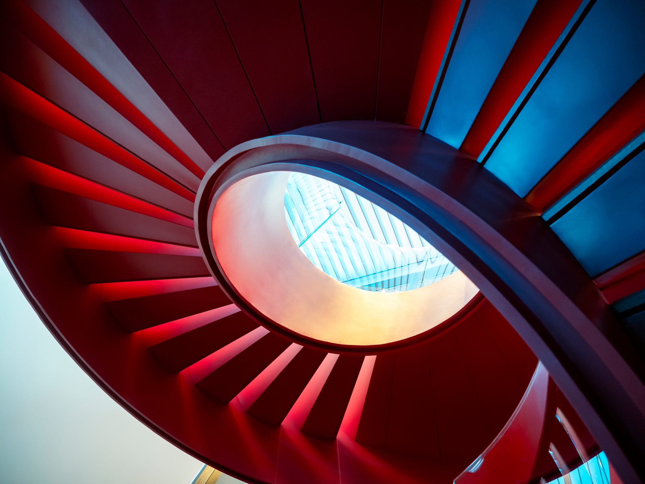 Red Spiral staircase