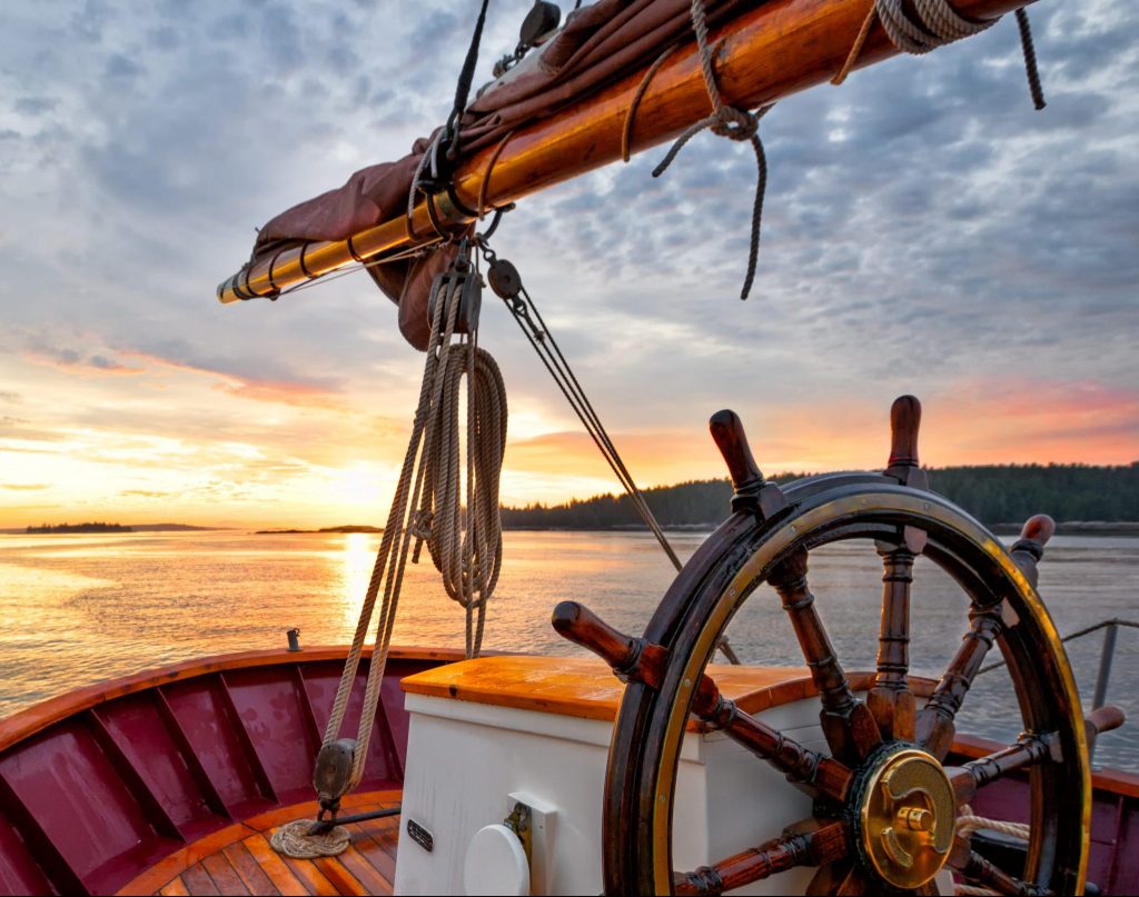 Sunset from a yacht